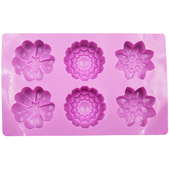 Silicone Mold Flowers 6 Cavity - bakeware bake house kitchenware bakers supplies baking