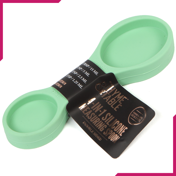 Silicone Seafoam Measuring Spoon 4-In-1 - bakeware bake house kitchenware bakers supplies baking