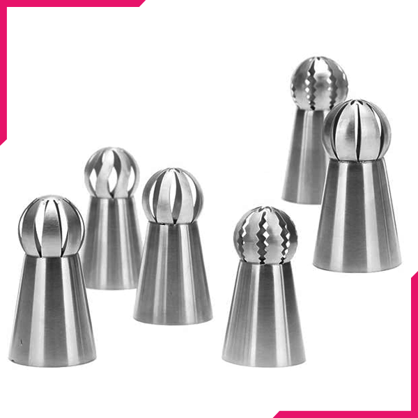 Stainless Steel Icing Ball Tips - bakeware bake house kitchenware bakers supplies baking