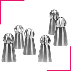 Stainless Steel Icing Ball Tips - bakeware bake house kitchenware bakers supplies baking