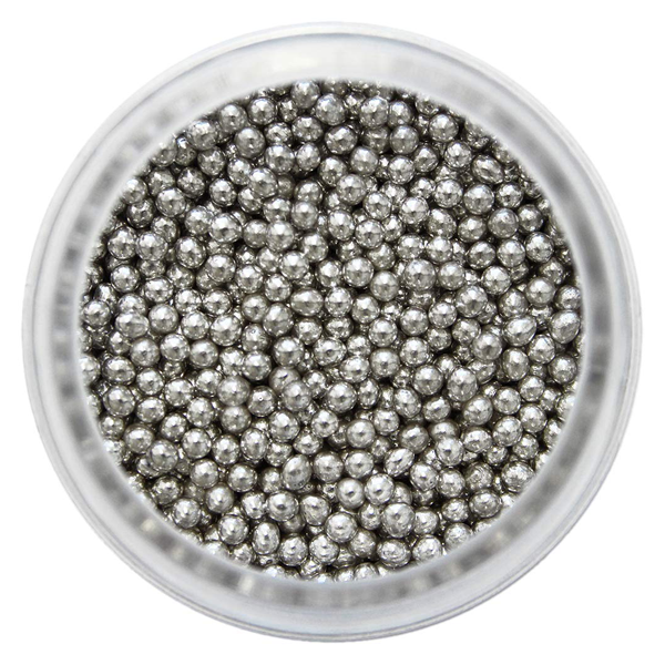 Silver Edible Sugar Pearl Balls 35g