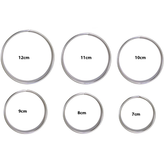Stainless Steel Round Cookie Cutter Set