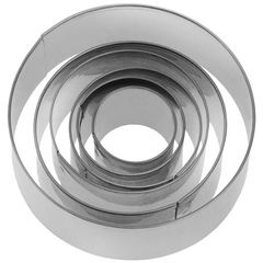 Stainless Steel Round Cookie Cutter Set