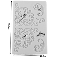 Baroque Border Silicone Fondant Mold