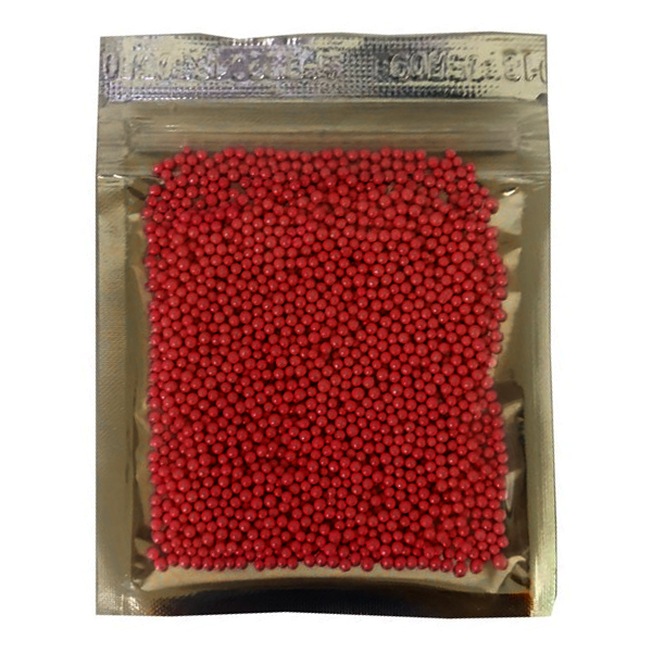 Edible Sugar Pearl Balls Red