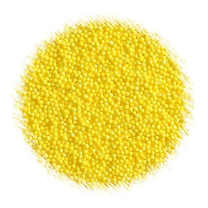 Edible Sugar Pearl Balls Bright Yellow