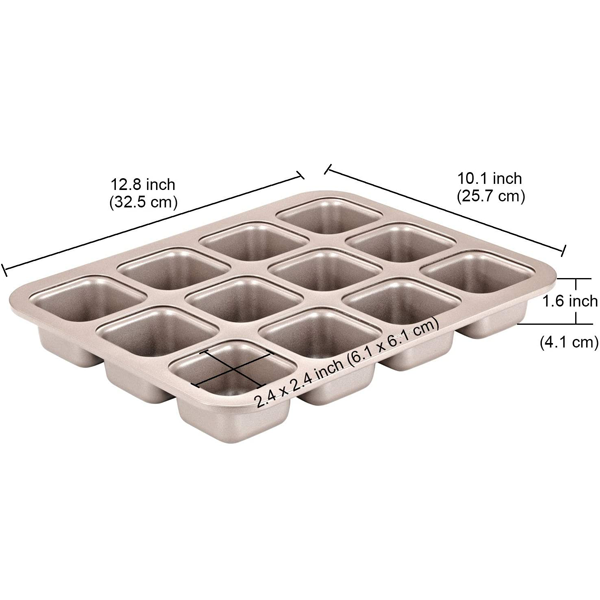 Square sales muffin pan