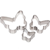 Stainless Steel Cookie Cutter Butterfly 3Pcs