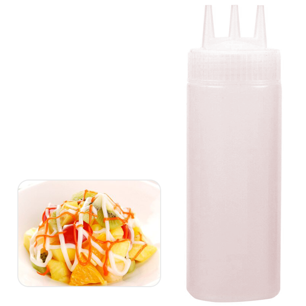 Plastic Bottle With 3 Holes For Sauce 1000ml