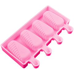 Silicone Popsicle Ice Cream Mold 4 Cavity