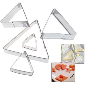 Stainless Steel Cookie Cutter Triangle 5pcs