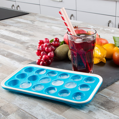 Silicone Ice Cube Tray Round 18 Cavity