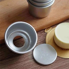 Silver Mini Cake Pan Removable Bottom