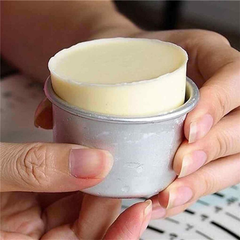 Silver Mini Cake Pan Removable Bottom
