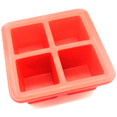 Silicone Ice Cube Mold Square 4 Cavity