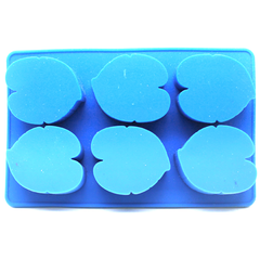 Silicone Chocolate Mold Heart 6 Cavity