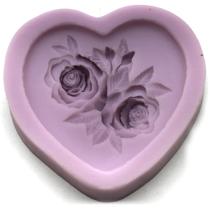 3D Rose Heart Silicone Mold