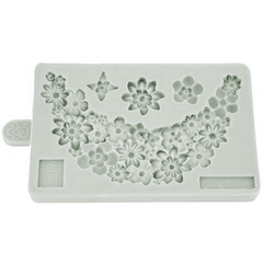 Flower Garland Border Silicone Mold