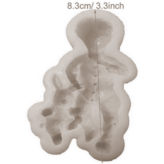 3D Sleeping Baby Bear Silicone Mold