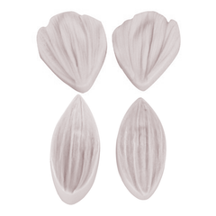 Flower Leaves Silicone Mold 4Pcs