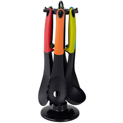 Nylon Kitchen Spoon Set With Stand