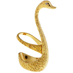 Spoon Set With Swan-Shaped Holder