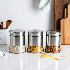 Glass Canisters Set 3 Pcs