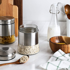 Glass Canisters Set 3 Pcs