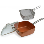 MultiPurpose Deep Square Pan w/Lid Set