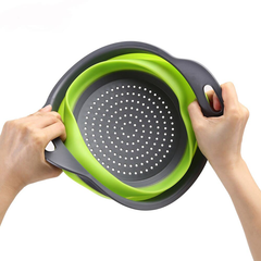 Silicone Foldable Round Strainer Basket
