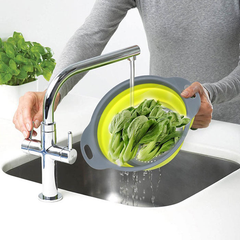 Silicone Foldable Round Strainer Basket