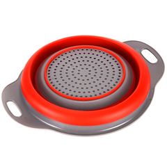Silicone Foldable Round Strainer Basket