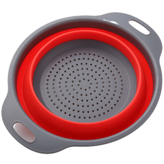 Silicone Foldable Round Strainer Basket