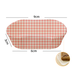 Mini Oval Eclair Cupcake Liner 21 Pcs