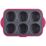 Silicone Muffin Mold - 6 Cavity Large