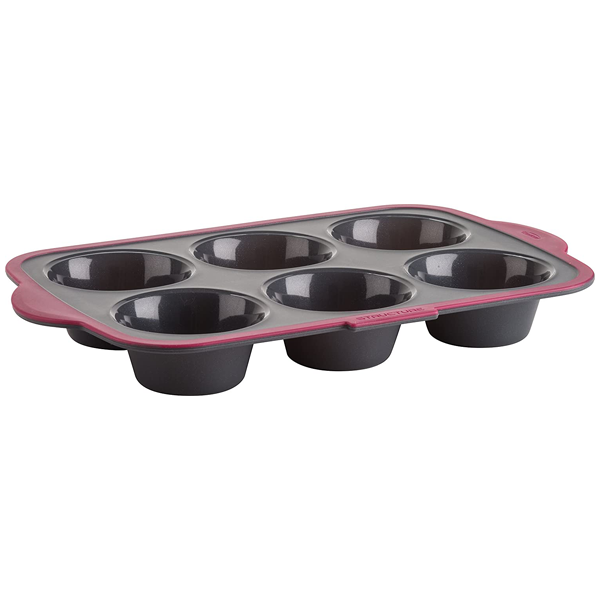 Silicone Muffin Mold - 6 Cavity Large