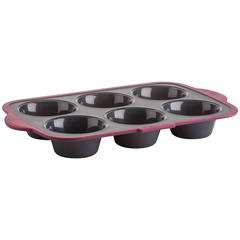 Silicone Muffin Mold - 6 Cavity Large