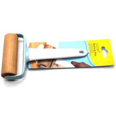 Wood Rolling Pin with Plastic Handle