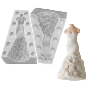 Silicone 3D Wedding Dress Mold
