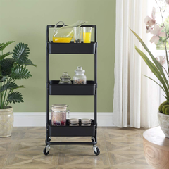 3 Compartment Kitchen Trolley Heavy