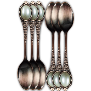 Fancy Metal Spoon Set 12pcs