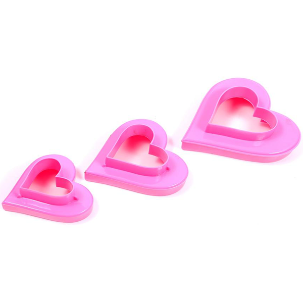 Double Sided Cookie Cutter 3Pcs Set Heart