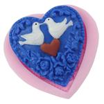 Love Birds Heart Silicone Mold