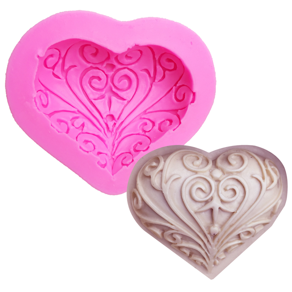 3D Love Heart Shaped Silicone Mold