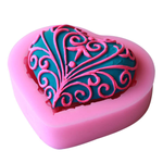 3D Love Heart Shaped Silicone Mold