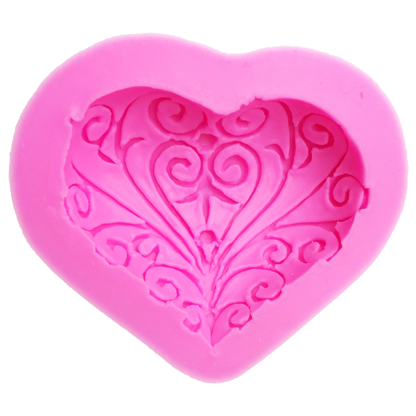 3D Love Heart Shaped Silicone Mold