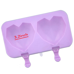 Silicone Popsicle Ice Cream Mold Heart Shaped
