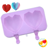 Silicone Popsicle Ice Cream Mold Heart Shaped