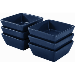Porcelain Square Sauce Dipping Dishes 6 Pcs