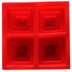 Square Silicone Cake Mold 4 Cavity